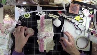 P8b 2 journals at a time Shabby chic ish!  Vertical Belly Bands