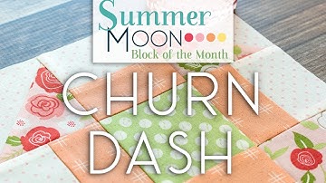 Summer Moon Block of the Month - May Block 2 - Churn Dash | Fat Quarter Shop