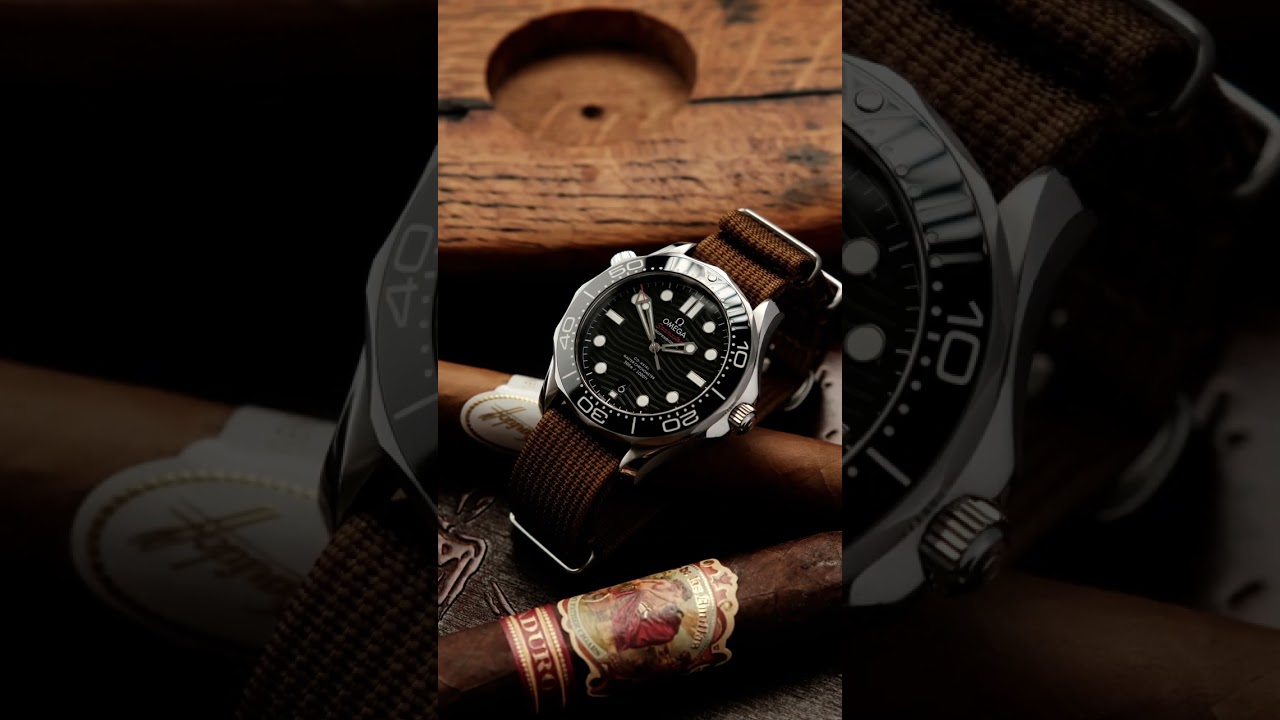 Omega Seamaster paired on WIS Straps Brown Nato Brown 🍂