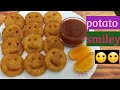 Potato smiley emoji evening snack