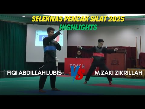 SELEKNAS PENCAK SILAT 2025 ZAKI ZIKRILLAH VS FIQI ABDILLAH KELAS C PUTRA