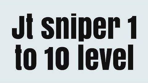 Johnny trigger sniper game 1 to 10 level complete by Jt sniper gamer