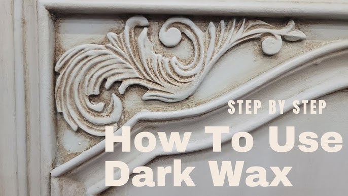 How to use Black Wax on Chalk Paint