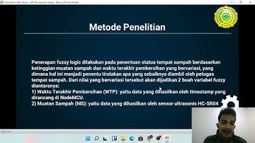 Monitoring Tempat Sampah Pintar Secara Real-time Menggunakan Metode Fuzzy Logic Berbasis IOT