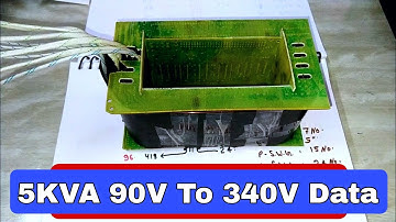 90v To 340v Automatic Stabilizer Transformer Winding Data 5kva Copper And Aluminum