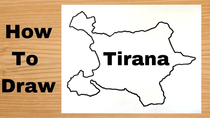 Drawing Tirana Capital Map - Albania