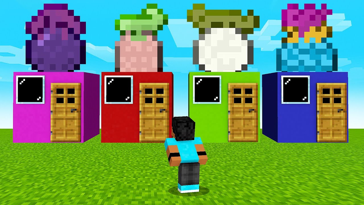Não ESCOLHA a PORTA ERRADA de ONE PIECE no Minecraft!