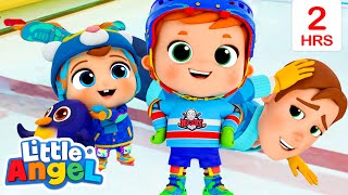 Be Safe on the Ice | Little Angel | Nursery Rhymes for Babies