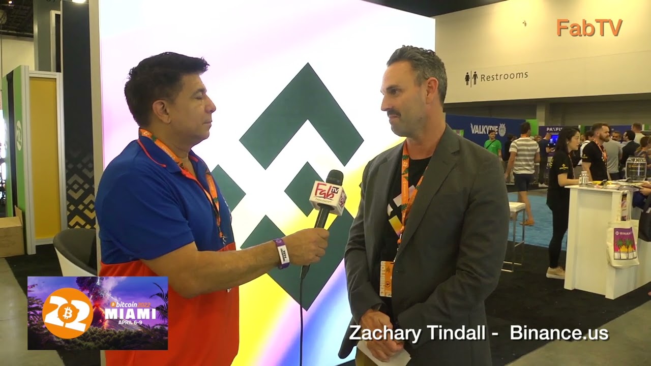 BitCoin 2022 Miami with Zachary Tindall Head of Branding & Comm for  Binance.us