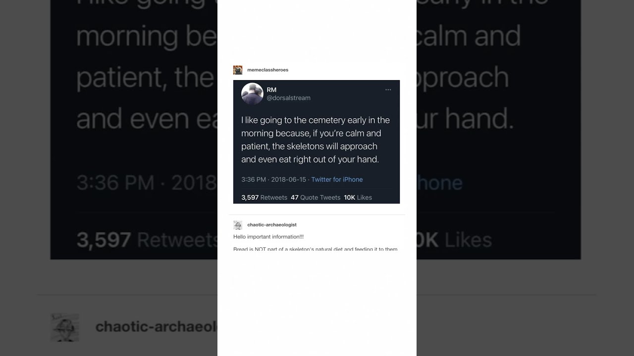 A Skeleton Tumblr Post