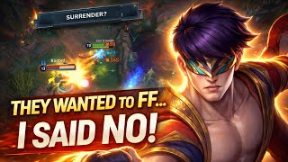 No Surrender. Just Carry. | Lee Sin Jungle Wild Rift