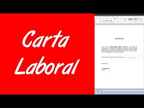 Cómo Escribir Una Carta De Trabajo Como Prueba De Empleo.