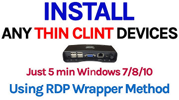 Setup Thin client Device on Server Step by Step