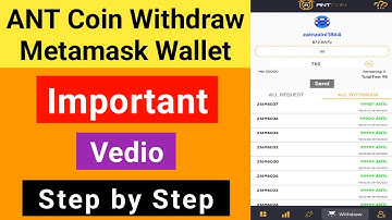 How to Withdraw ant network coin to trust wallet / Ant network Complete guide