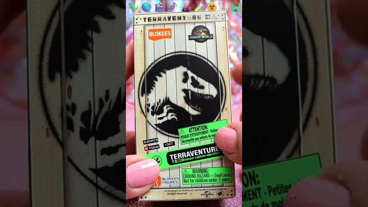 ASMR UNBOXING Jurassic World Blokees Blind Box Review ❤️