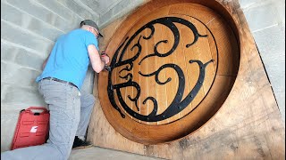 Part 23: Making The Lord of the Rings Hobbit Hole Door Out of Quarter Sawn White Oak and Fir