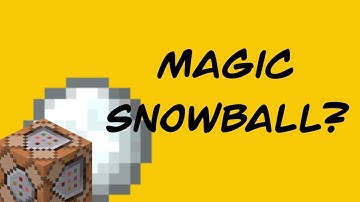 How to make Lightning Snowballs with Command blocks! (BEDROCK)