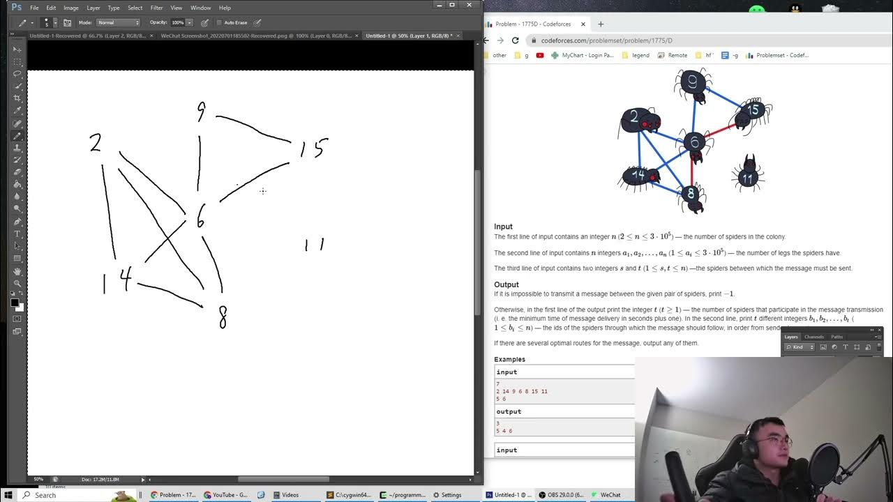Codeforce 1775 D. Friendly Spiders - Rating 1800 - YouTube