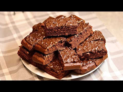 Schokoladen Lebkuchen vom Blech, der im Mund schmilzt! Super einfache Lebkuchenschnitten (vegan)