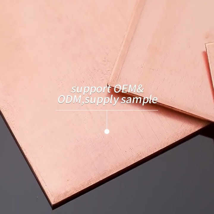 Pure Copper Sheet Plate Polished 0.5 - 4mm Corrosion Resistant