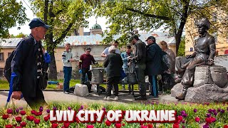 Lviv ❤️FREE LUNCHES🌞A walk through the Spring Park. [4k Virtual Walkthrough]