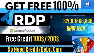 How Create Unlimited Microsoft Azure RDP Free Using 200$ Credit | | Create Unlimited RDP
