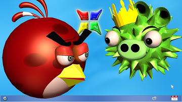 BAD PIGGIEs as spying COMPUTERVIRUS  ♫ 3D animated  Angry Birds mashup  ☺ FunVideoTV - Style ;-))