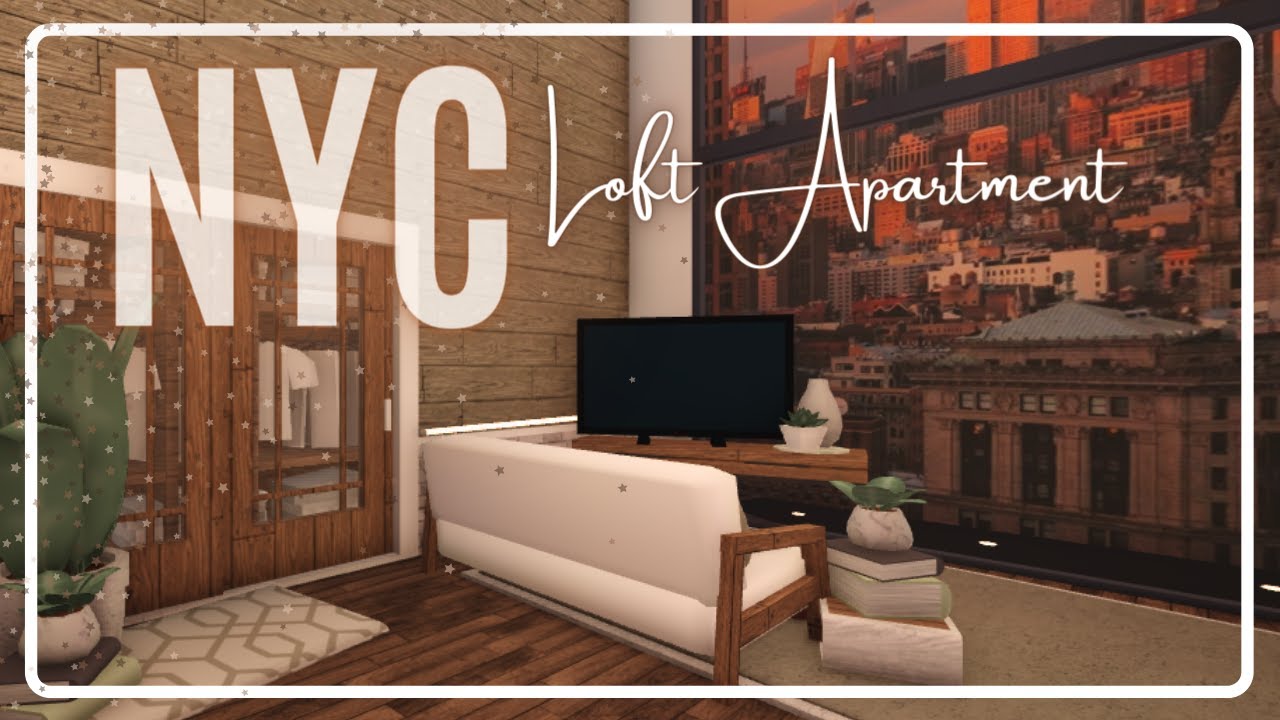 NYC Loft Apartment 38K Bloxburg Speedbuild YouTube