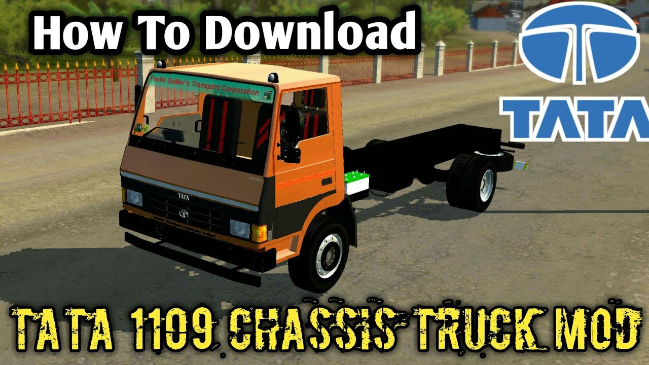 How To Download TATA 1109 Chassis Truck Mod For Bussid  Truck Mod For