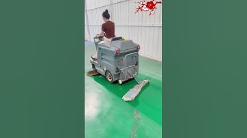 Mãn nhãn với quá trình làm việc của xe quét rác ngồi lái