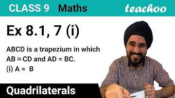 Ex 8.1, 7 (i) - ABCD is a trapezium in which AB || CD and AD = BC - Teachoo