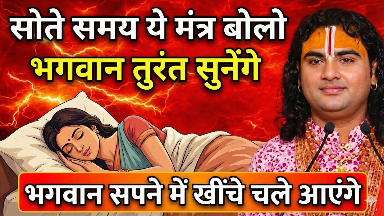 रात को सोने से पहले ये मंत्र जप लो 😱 भगवान सपने में आकर संकेत देंगे|    Aniruddh Aacharya ji