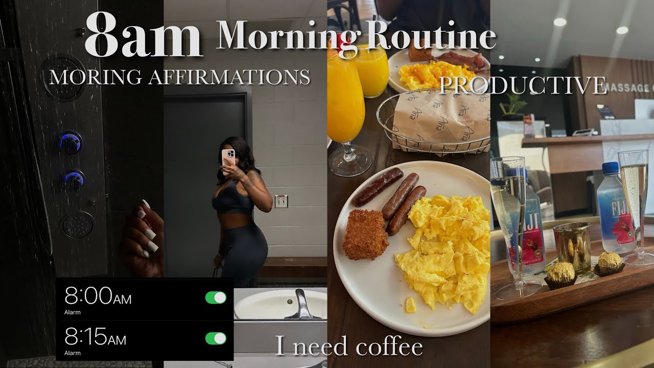 MORNING ROUTINE 🤍 8am |Breakfast|Moring Affirmations| New beginnings ...