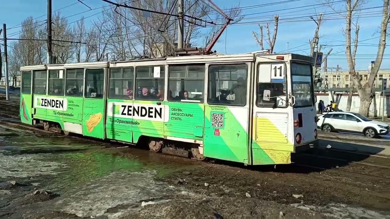 Последний день работы трамвайного маршрута №3 перед закрытием на реконструкцию. Саратов