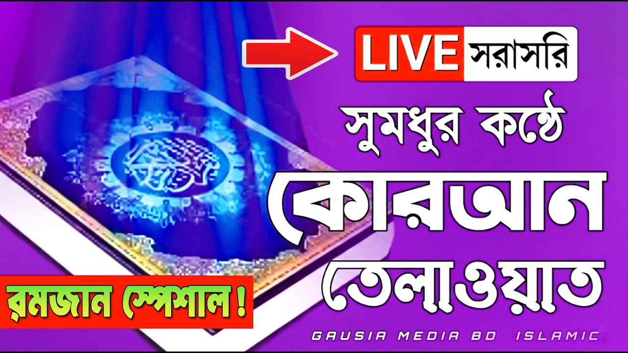 Live 🔴 পৃথিবীর সেরা কারীর কন্ঠে ১ থেকে ৩০ পারা  - Quran Tilawat Qari Saiful islam Parvez  কুরআন লাইভ
