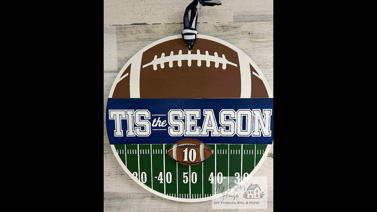 FOOTBALL SEASON - 16" ROUND - Customize for your home team!