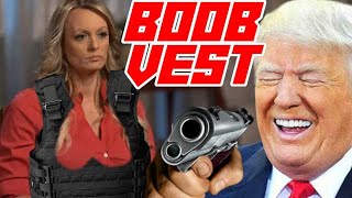 Stormy Wore Cleavage Exposing Bulletproof Vest to Court