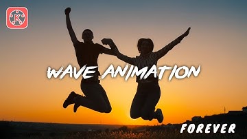 Liquid wave text animation by kinemaster