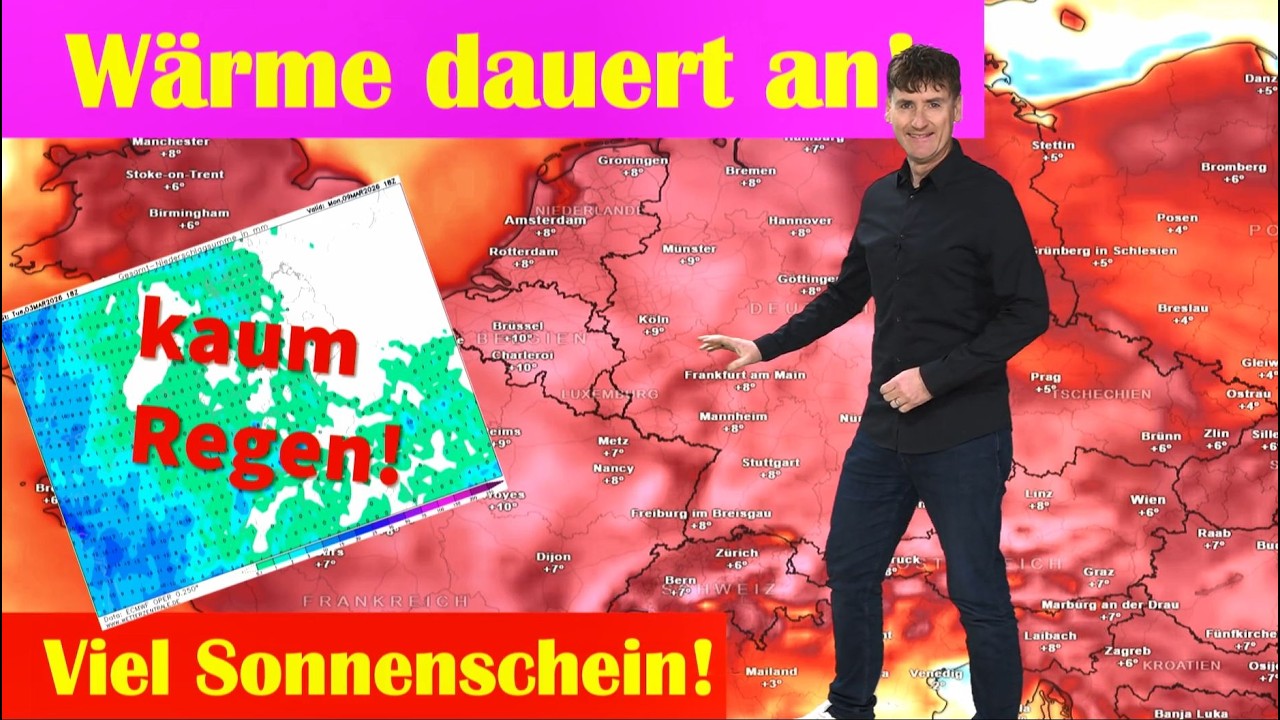 Frühling dreht voll auf: Kein Wintereinbruch in Sicht! Sehr warm und sonnig - extrem zu trocken!