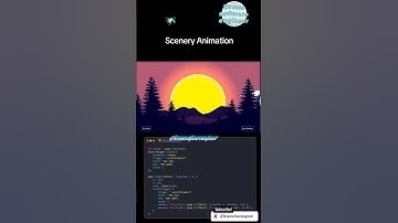 Scenery Animation #tiktok #coding #shortsfeed #fullstackwebdeveloper #python #codingcreator #shorts