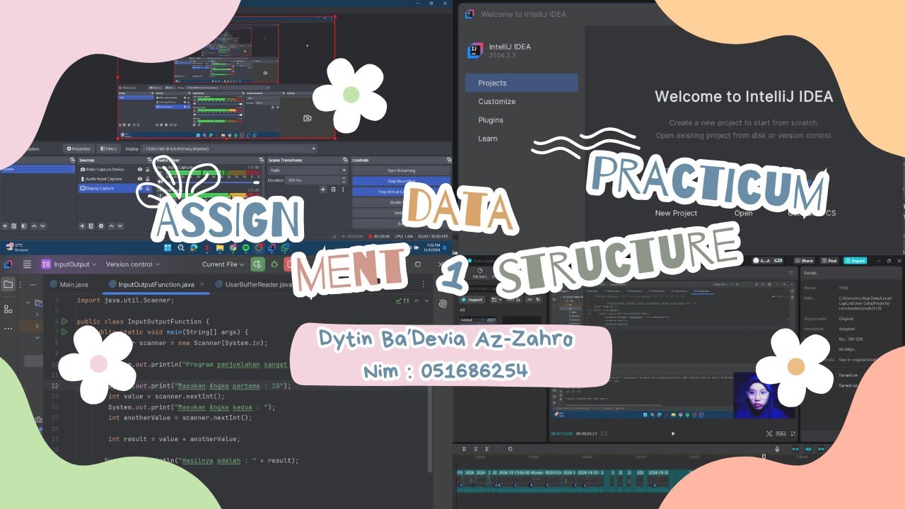 TUGAS 1 STRUKTUR DATA (PRAKTIKUM PEMROGRAMAN JAVA) - YouTube
