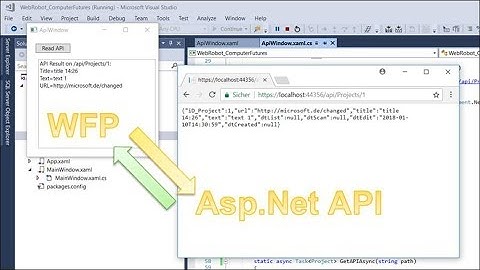 Read Web Api to WPF Client in Json, REST and Asp.Net Core