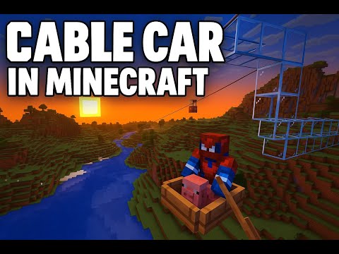 I made Cable Car in MINECRAFT!