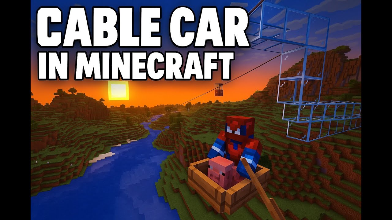 I made Cable Car in MINECRAFT! - YouTube