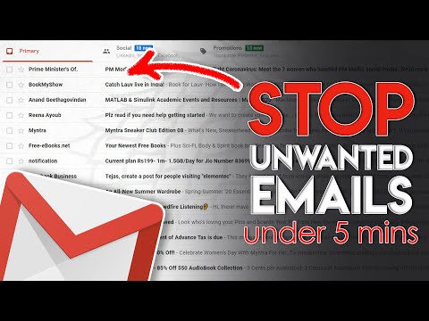 Clean Gmail Inbox Fast | How to Stop Spam Mails in Gmail 2020