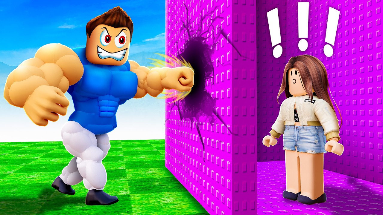 Я СТАЛ КАЧКОМ И СЛОМАЛ ВСЕ СТЕНЫ! 😱 ROBLOX