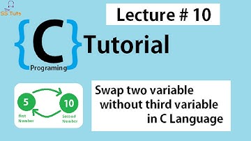 Swapping two variables without third variables in C Lecture-10 (HINDI/URDU)