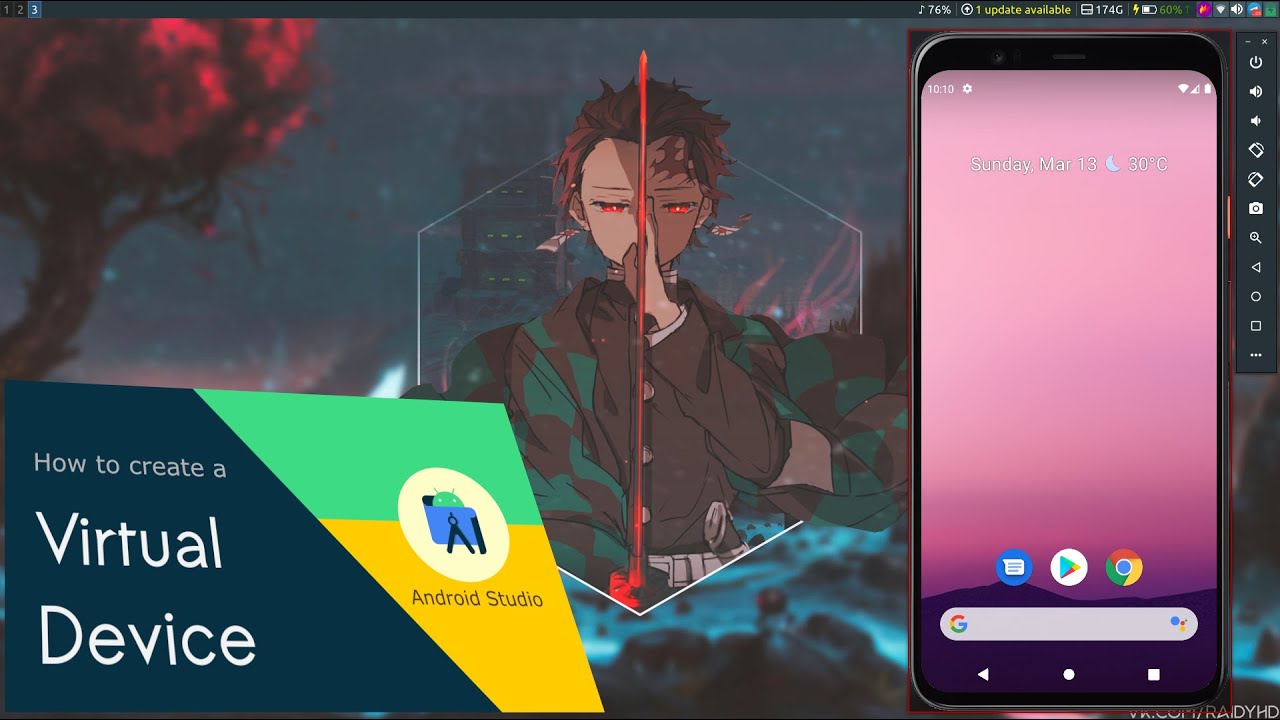 How to Create Virtual Device using Android Studio in LINUX | Android
