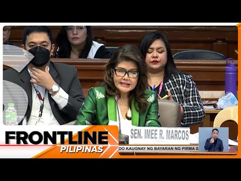 Sen. Imee Marcos, pinasaringan si House Speaker Martin Romualdez | Frontline Pilipinas