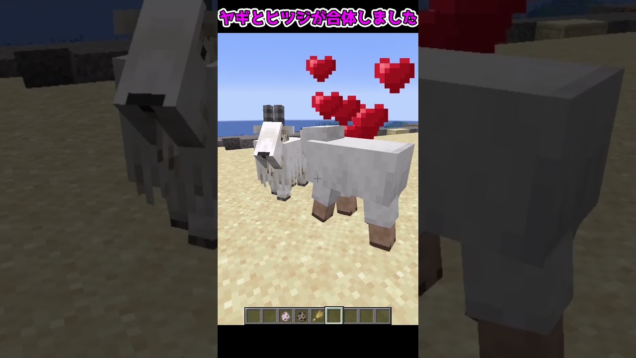 ヤギとヒツジが合体した生物が生まれた結果...！？【マイクラ・マインクラフト】【ゆっくり実況】#Shorts